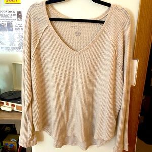 AE soft and sexy plush waffle sweater